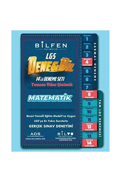 Bilfen 8.Sınıf Denebil Matematik 14 Lü Deneme Seti