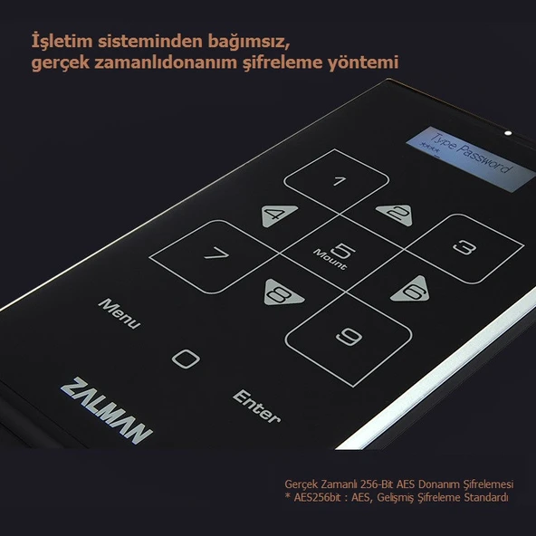 ZALMAN ZM-VE500 SIYAH 2,5" USB 3.0 Perfectif Güvenli Harici HDD Kasası ve Sanal Sürücü - 3