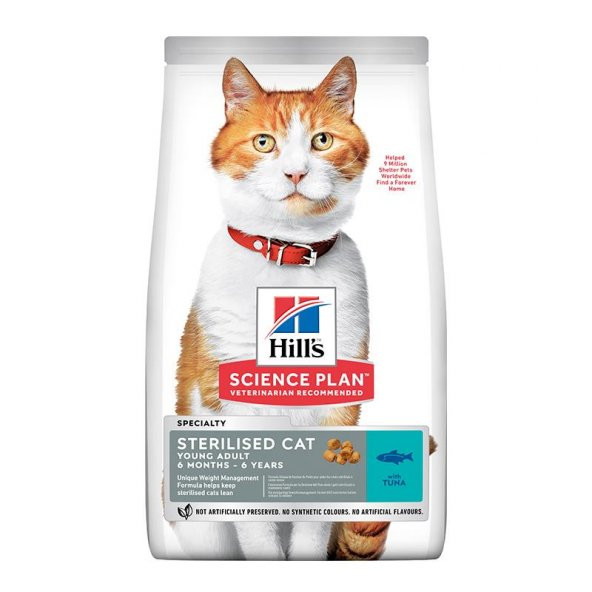 Hills Kısırlaştırılmış Ton Balıklı Yetişkin Kedi Maması 1,5 Kg