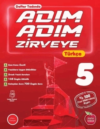Newton 5.Sınıf Türkçe Adım Adım Zirveye Defter Tadında