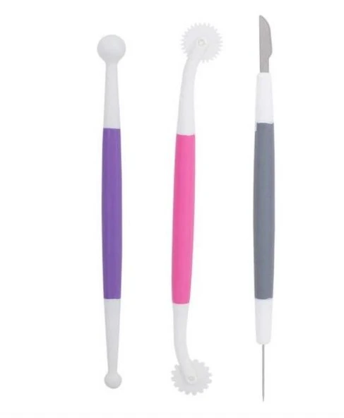 Marzipan Set Şeker Hamuru Şekillendirici Oyma 3 Parça ürün görseli