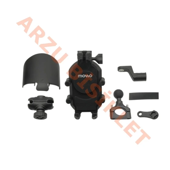 TELEFON TUTUCU TİTREŞİM MODÜLLÜ [AYNA VE GİDON BAĞLANTILI] GÜNEŞ KORUMALI ürün görseli