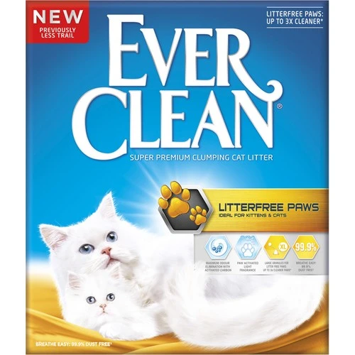 Ever Clean Less Trail/Litter Free  Patilere Yapışmayan Topaklanan Kedi Kumu 10lt ürün görseli