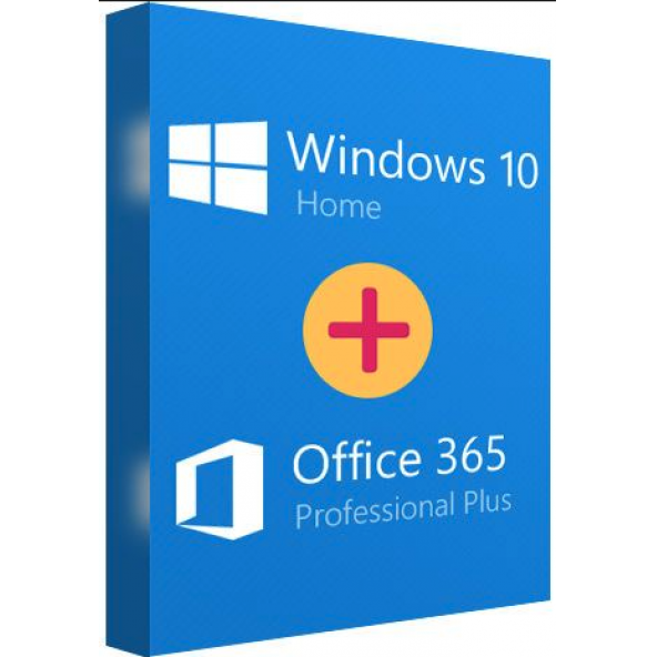 Microsoft Windows 10 Home + Office 365 Pro Plus 32-64 Bit Türkçe Destekli Adınıza / Şirketinize Fatura
