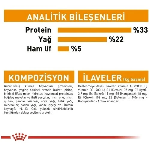 Royal Canin Hair and Skin Care 2 kg Hassas Deri Sahibi Kediler için Mama - Resim 4