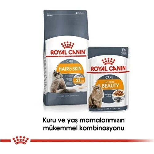 Royal Canin Hair and Skin Care 2 kg Hassas Deri Sahibi Kediler için Mama - Resim 3