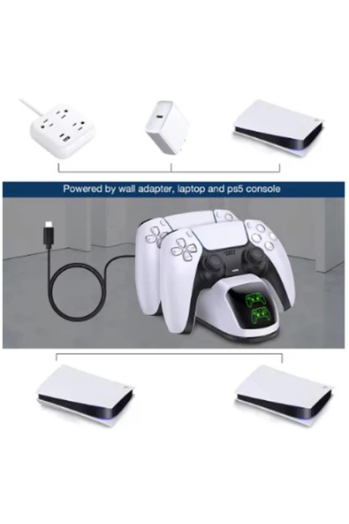 Ps5 Dualsense Şarj Istasyonu Playstation 5 Uyumlu Charging Station - 5