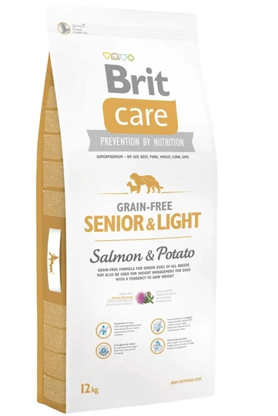 Light Tüm Irklar Için Somonlu Ve Patatesli Tahılsız Yaşlı Köpek Maması 12 Kg