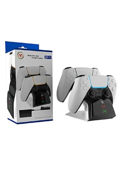 Ps5 Dualsense /ps5 Slim/ps5 Pro Gamepad Hızlı Şarj İstasyonu Çift Kol Şarj Ünitesi - 5