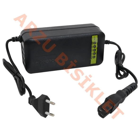 48 V [20-24AH] ŞARJ CİHAZI EBIKE [DEVRE KESİCİLİ - GÖSTERGELİ] -