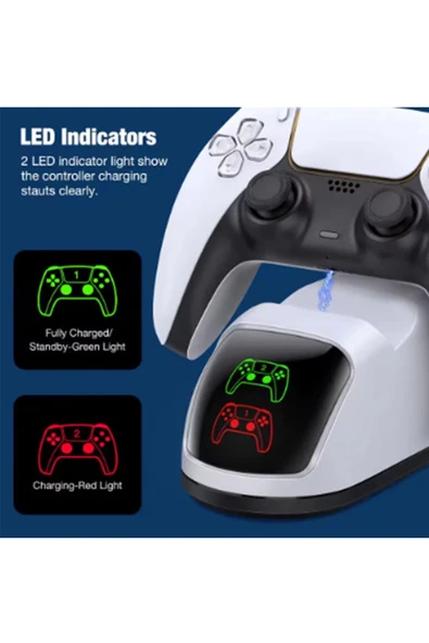 Ps5 Dualsense Şarj Istasyonu Playstation 5 Uyumlu Charging Station - 2