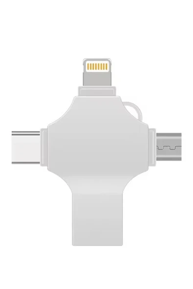 Otg 4in1 Cep Telefonu Çok Fonksiyonlu Usb Flash Bellek 128 Gb Type-c, Micro Sd Ve Kart Okuyucu