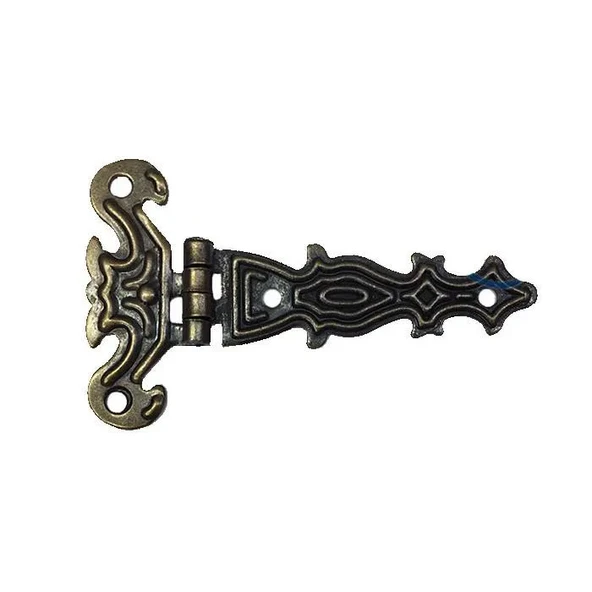 Dekoratif, Sac Tek Kuyruklu Menteşe - 40x68 mm, Küçük, Antik, 100 Adet ürün görseli 1