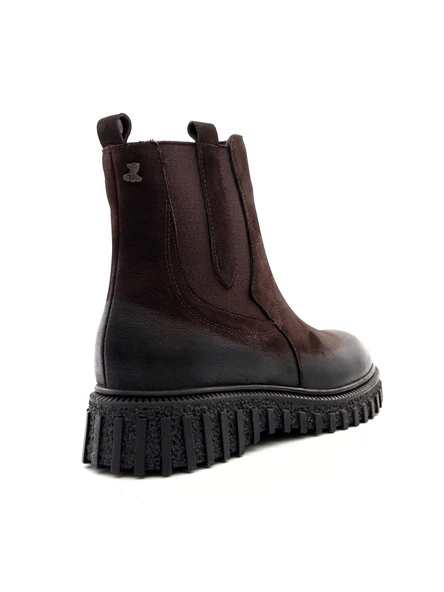 Venüs 2452605K Kadın Hakiki Deri Kalın Taban Nubuk Chelsea Bot - 3