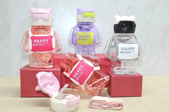 Sevimli 3d Desenli Su Matarası Bpa İçermez Alk3143