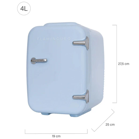 JON-MINI BUZDOLABI TASINABILIR RETRO MAVI 4 LT - 3