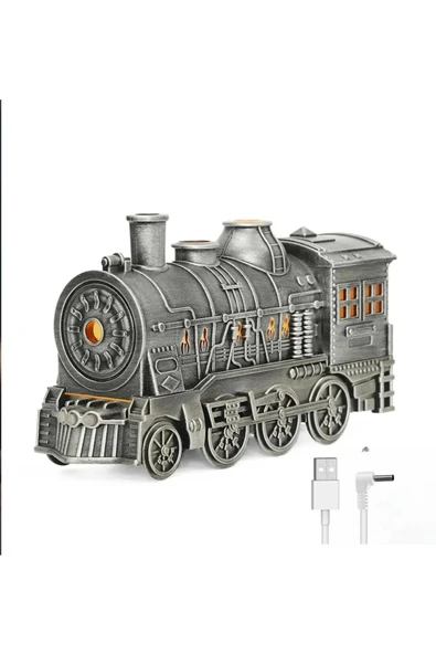 Tren Şeklinde Buharlı Oda Hava Nemlendirici Işık Buhar Makinesi Kumandalı - 7