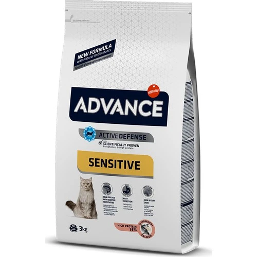 Advance Sensitive Somonlu Yetişkin Kedi Maması 3kg ürün görseli