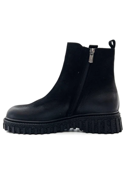 Venüs 2452605K Kadın Hakiki Deri Kalın Taban Nubuk Chelsea Bot - 8