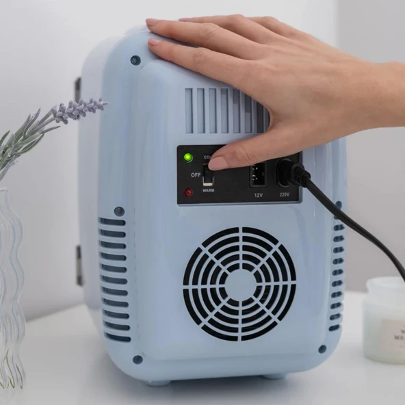 JON-MINI BUZDOLABI TASINABILIR RETRO MAVI 4 LT - 7