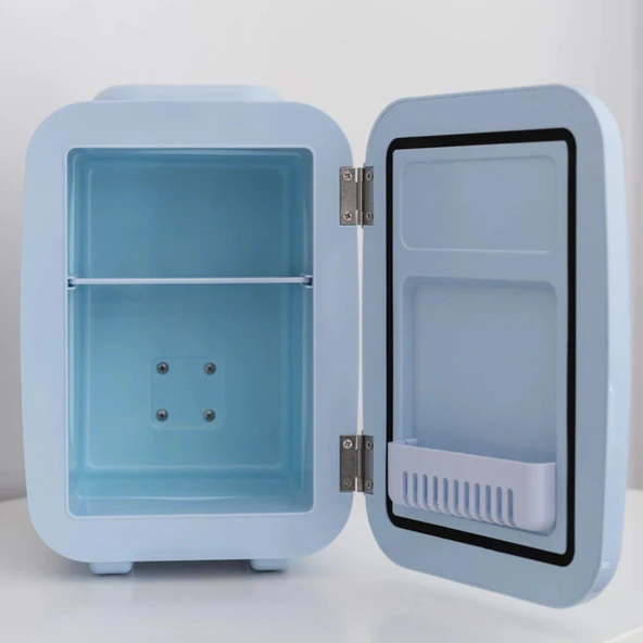 JON-MINI BUZDOLABI TASINABILIR RETRO MAVI 4 LT - 5