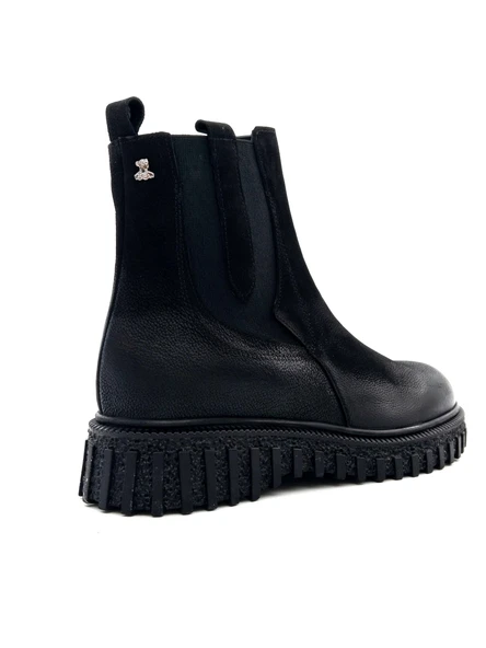 Venüs 2452605K Kadın Hakiki Deri Kalın Taban Nubuk Chelsea Bot - 7