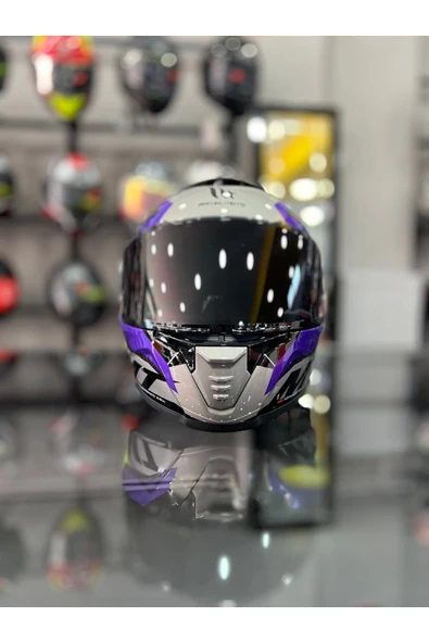 MT Helmets Thunder 4 Sv Valiant Parlak Motosiklet Kaskı - 2