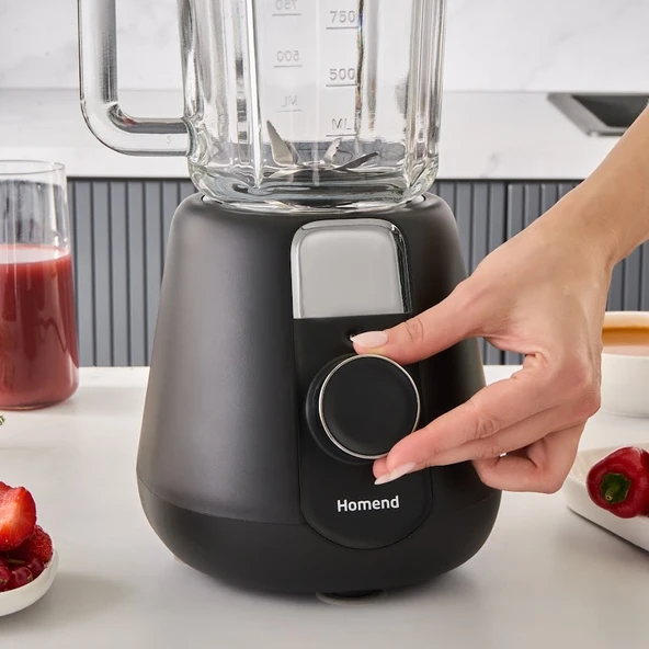 Homend Vintage Blendsetter 4927H Table Blender Siyah 1000W - Resim 7