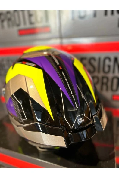 MT Helmets Thunder 4 Sv Valiant Parlak Motosiklet Kaskı - Resim 2