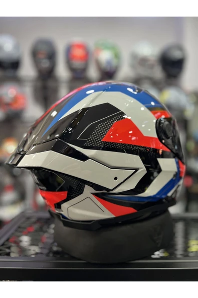 MT THUNDER 4 VALIANT MAVI BEYAZ (ŞEFFAF VİZÖRLÜ) - Resim 2