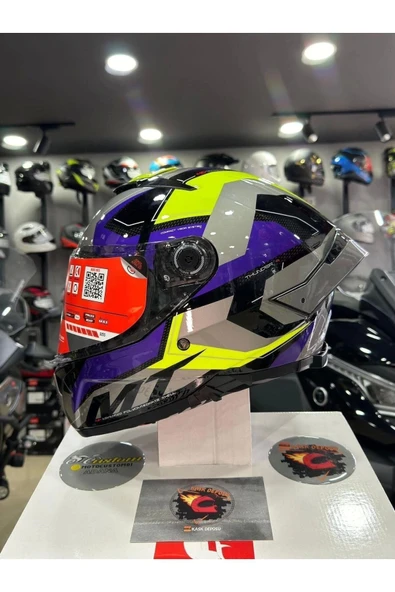 MT Helmets Thunder 4 Sv Valiant Parlak Motosiklet Kaskı ürün görseli