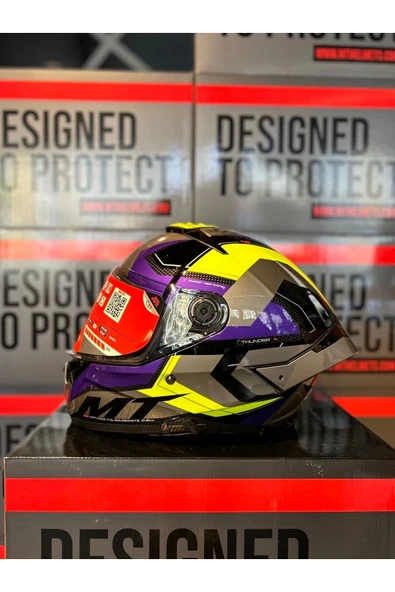 MT Helmets Thunder 4 Sv Valiant Parlak Motosiklet Kaskı ürün görseli
