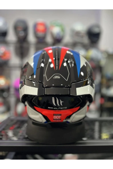 MT THUNDER 4 VALIANT MAVI BEYAZ (ŞEFFAF VİZÖRLÜ) - Resim 3