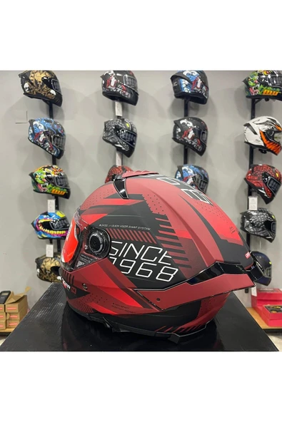 MT Helmets Thunder 4 SV Luminence D5 Mat Kırmızı - 4