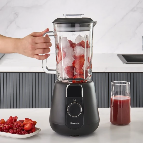 Homend Vintage Blendsetter 4927H Table Blender Siyah 1000W - Resim 4