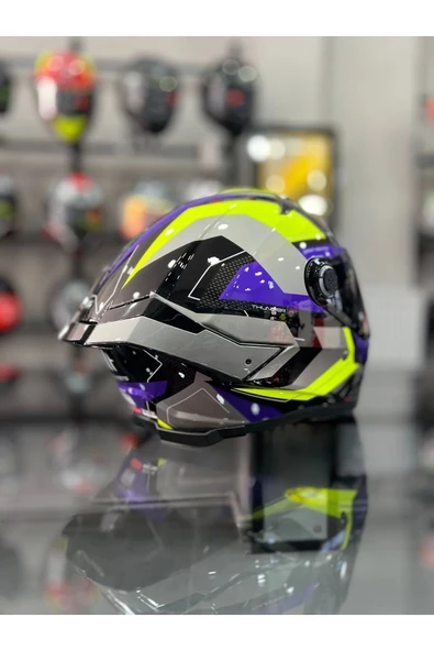 MT Helmets Thunder 4 Sv Valiant Parlak Motosiklet Kaskı - 5
