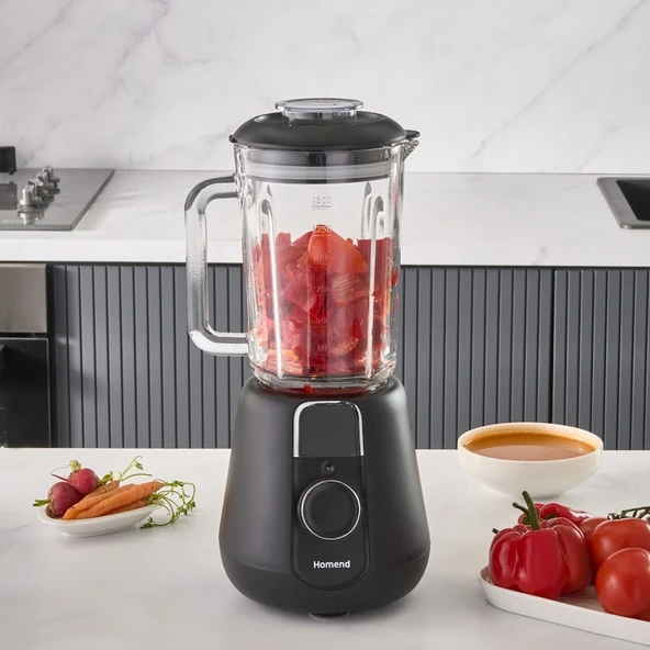 Homend Vintage Blendsetter 4927H Table Blender Siyah 1000W - Resim 5