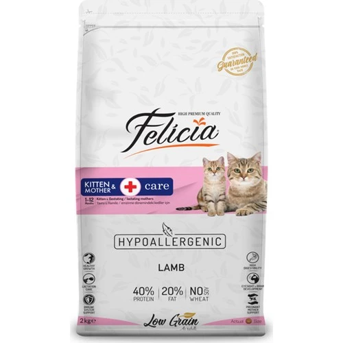 Felicia 2 Kg Yavru Kuzu Etli HypoAllergenic Kedi Maması ürün görseli