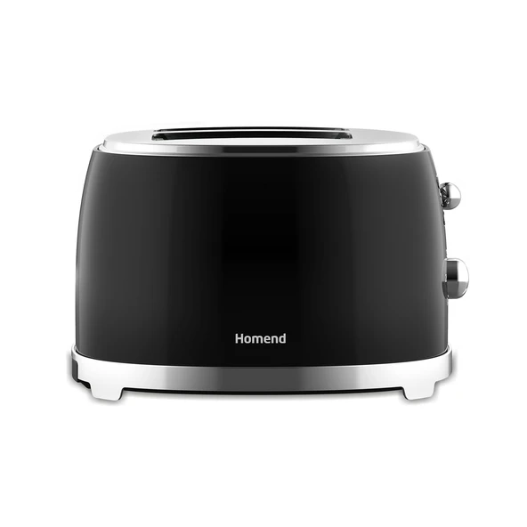 Homend Vintage Breadfast 1527H 2 Dilim Kapasiteli Ekmek Kızartma Makinesi Siyah - Resim 6