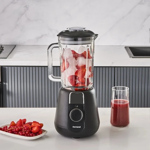 Homend Vintage Blendsetter 4927H Table Blender Siyah 1000W - Resim 3