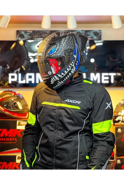 SMK Stellar Taotei (ECE-22.06) Mavi Kapalı Kask - 2