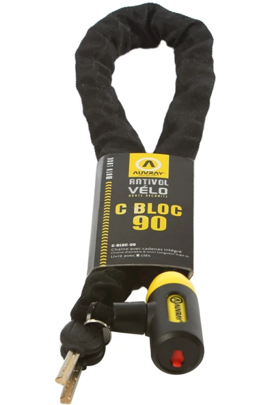 Auvray Zincir Kilit 9mm 90cm C-bloc 90