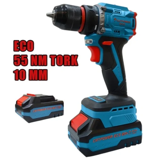 Catpower 1010 Akülü Şarjlı Vidalama Matkap Kömürsüz 20V 2.0Ah - Resim 2