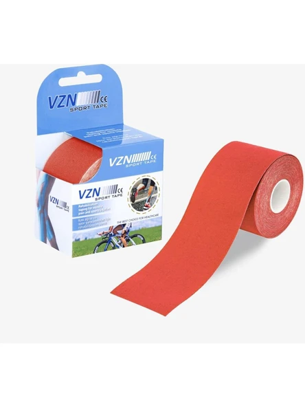 Vzn Kinesio Tex Ağrı Bandı - Kırmızı - 1