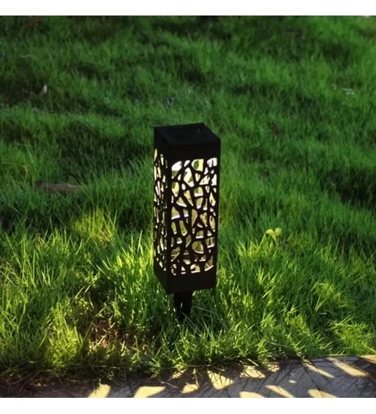 Dekoratif Solar Güneş Enerjili Bahçe Aydınlatması Yürüyüş Yolu Seti ( 6 Adet ) - Resim 4