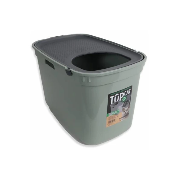 Moderna Top Cat Kapalı Kedi Tuvaleti - Gri / Koyu Gri 59 CM ürün görseli