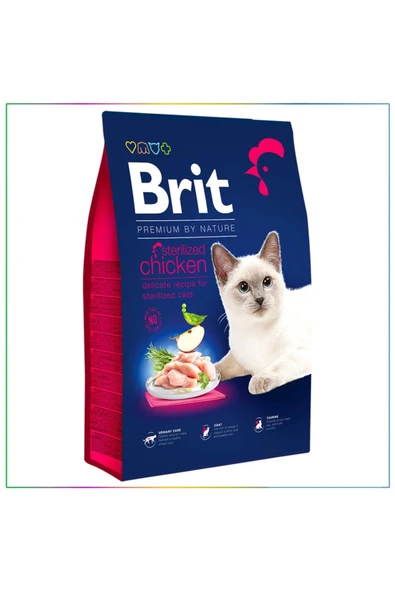 Brit Care Kısırlaştırılmış Tavuklu Kedi Maması 8kg ürün görseli