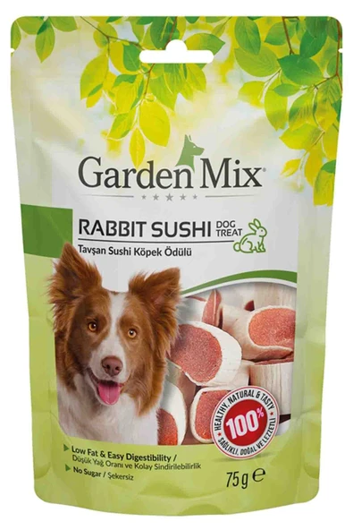 Gardenmix Tavşan Sushi Köpek Ödül Maması 75gr ürün görseli 1