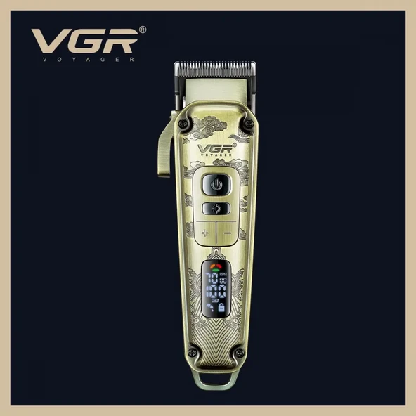 VGR V-005 Profesyonel Saç Kesme ve Tıraş Makinesi - Renkli Taraklı Tam Set! - 4
