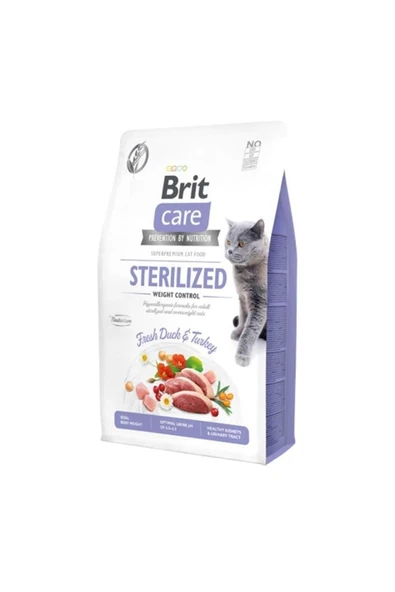 Brit Care Tahılsız Sterilised Kilo Dengeleyici Ördekli Kısır Kedi Maması 2 Kg ürün görseli